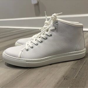 [BRAND NEW] Aldo White High-Top Leather Sneakers, Mens Size 42 (US 8.5/9)